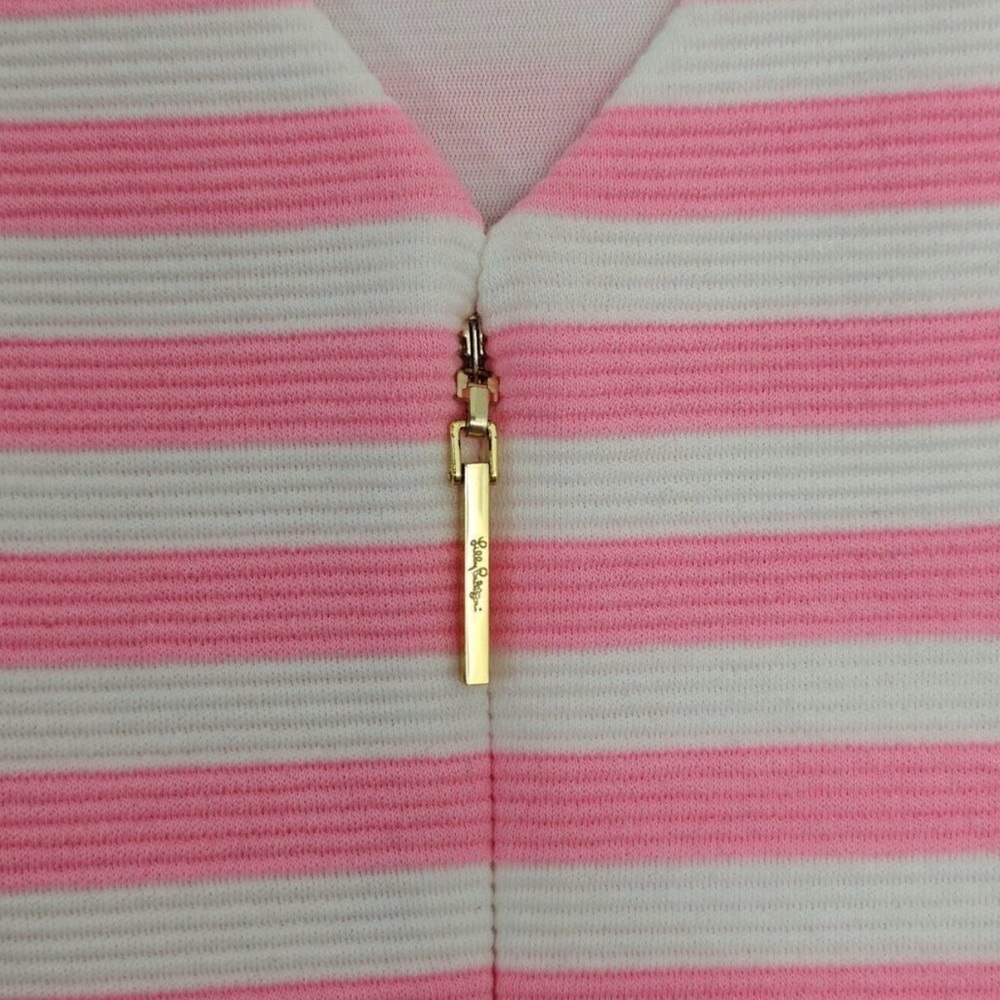Lilly Pulitzer Pink and Light Pink Striped Sleeveless Mini Dress - Picture 3 of 4